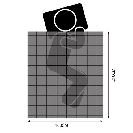 DreamZ Duck Down Feather Quilt 200GSM King Single-1973193829087580162