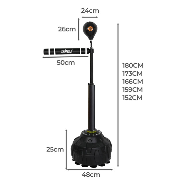 Centra Boxing Bag Reflex Freestanding Spinning Arm Speed Ball Punching Training-1973193422361726978