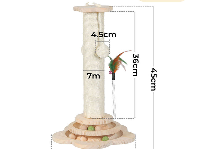 Pawz Cat Scratcher Wooden Scratching Post-2006732788295929858
