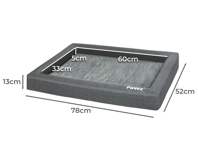 PaWz Memory Foam Pet Bed Calming Dog M Medium-1973193677442519042