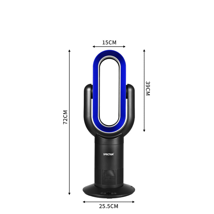 Spector Bladeless Fan Cooler Heater Black-1973193855775936514