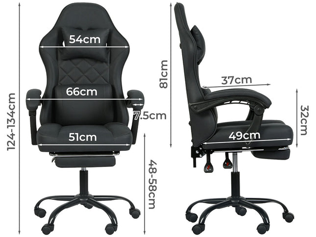 Levede Office Chair High Back Suede Fabric Gaming Chair-2006733418200698882