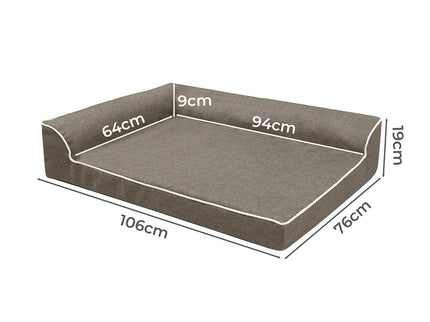 Pawz Orthopedic Dog Bed XL Coffee-1910112253030567938