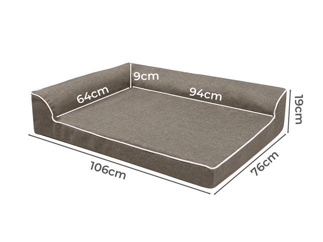 Pawz Orthopedic Dog Bed XL Coffee-1910112253030567938