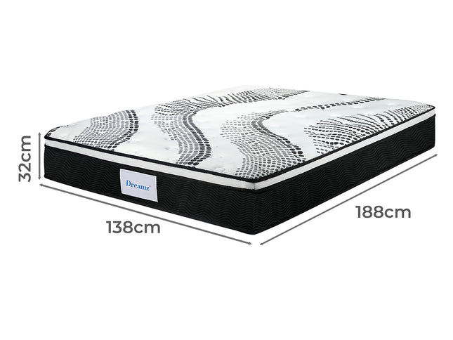 Dreamz 7 Zone Pocket Spring Mattress Medium Firm Double-2006733414635540482