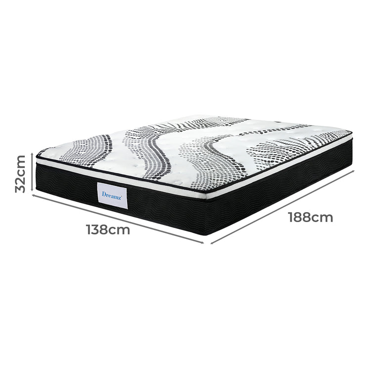 Dreamz 7 Zone Pocket Spring Mattress Medium Firm Double-2006733414635540482