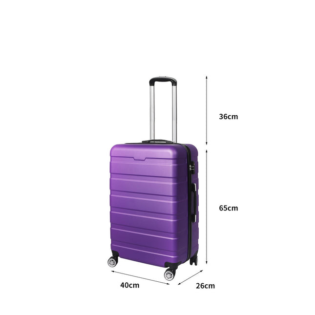 Slimbridge 24" Luggage Case Suitcase Purple 24 inch-1954802814333095938