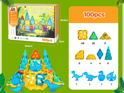 Bopeep Kids Magnetic Tiles Blocks-1954802417782624258