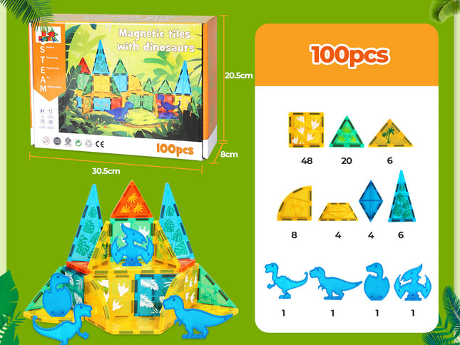 Bopeep Kids Magnetic Tiles Blocks-1954802417782624258