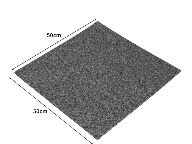 Marlow 20x Carpet Tiles 5m2 Box Heavy Grey-2006733159156289538