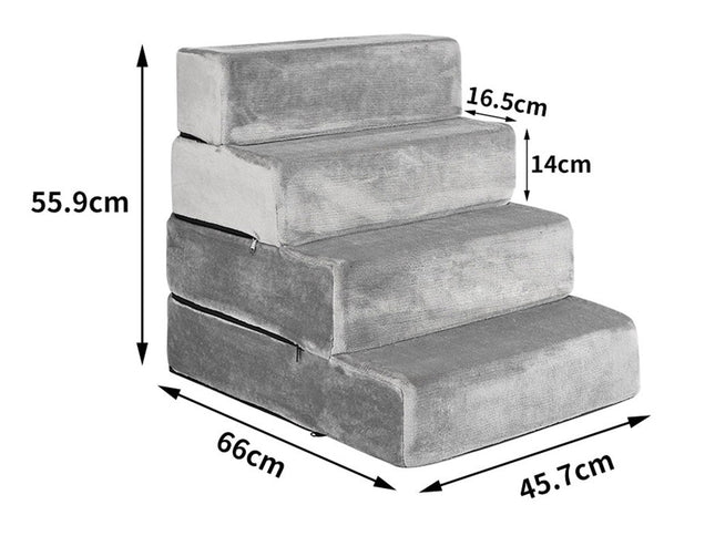 PaWz Pet Stairs 4 Step Ramp Portable X-Large-1975420444945289218