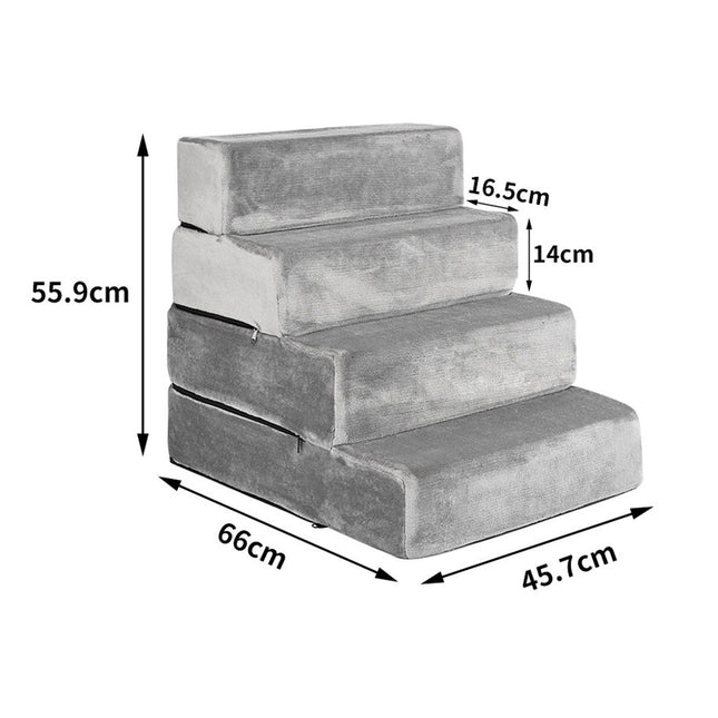 PaWz Pet Stairs 4 Step Ramp Portable X-Large-1975420444945289218