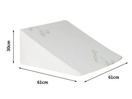 DreamZ Bedding Wedge Pillow Memory Foam White 30-1910113042440523778