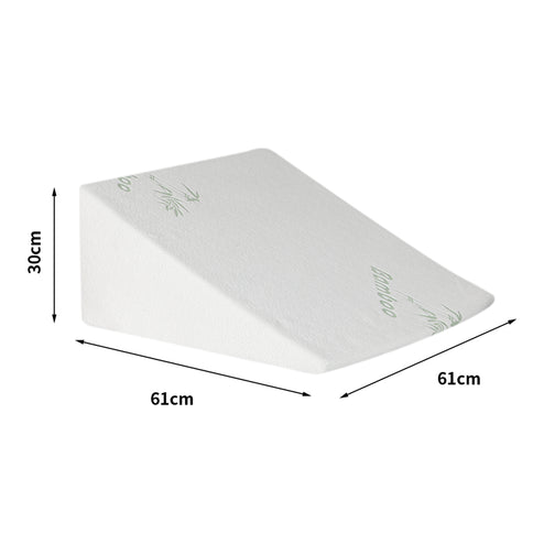 DreamZ Bedding Wedge Pillow Memory Foam White 30-1910113042440523778