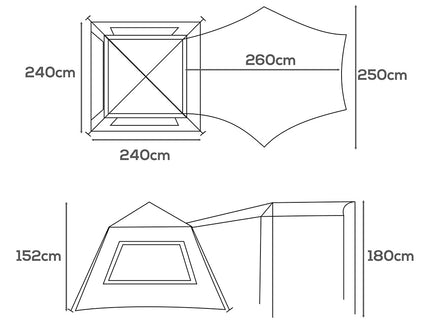 Mountview Instant Pop up Tent Automatic-1864184692388007938