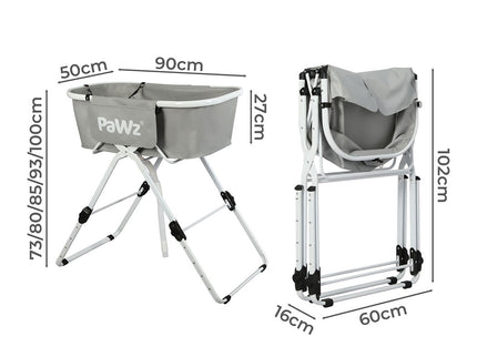 PaWz Pet Bathtub Adjustable Height Folding-1864184557465636866