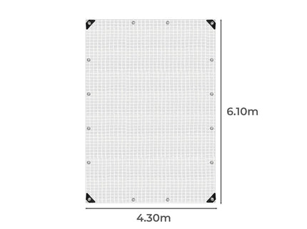 Manan Tarp Tarpaulin 200GSM Camping 4.3mx6.1m-1864184736805687298