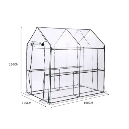 Levede 2 Tier Walk In Greenhouse Garden-1973193775102693378