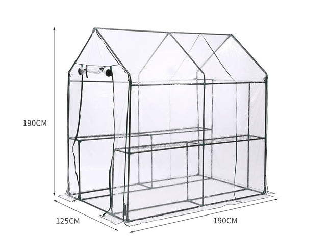 Levede 2 Tier Walk In Greenhouse Garden-1973193775102693378