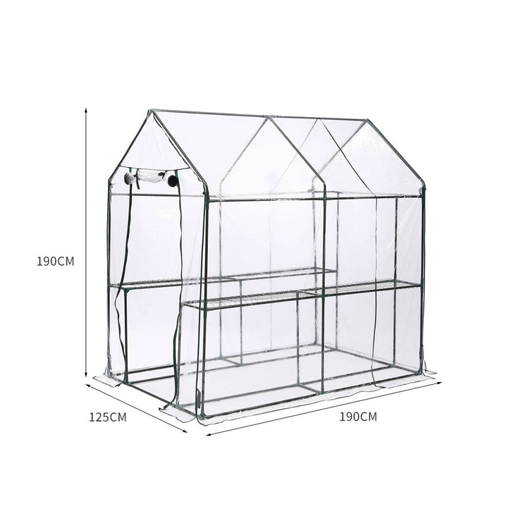 Levede 2 Tier Walk In Greenhouse Garden-1973193775102693378