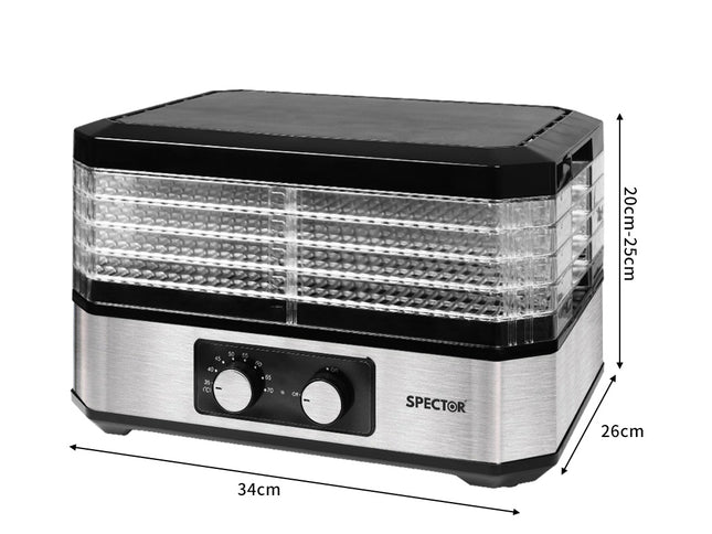 Spector Food Dehydrators Stainless Steel-1910112825087496194
