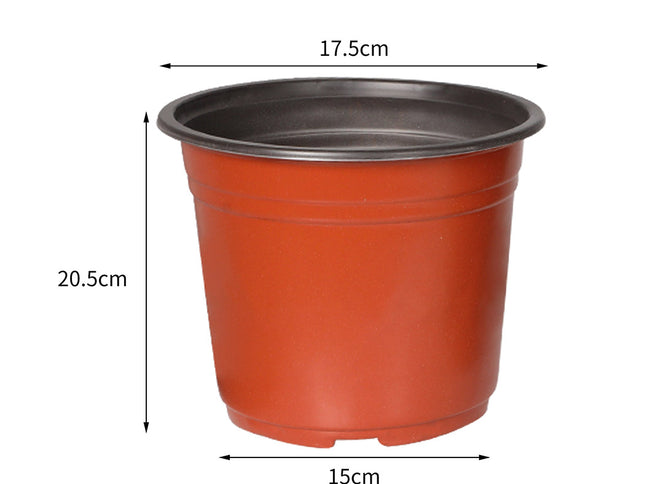 Lambu 100x Plastic Plant Pots Bulk Flowers XX-Large-1864184728354164738