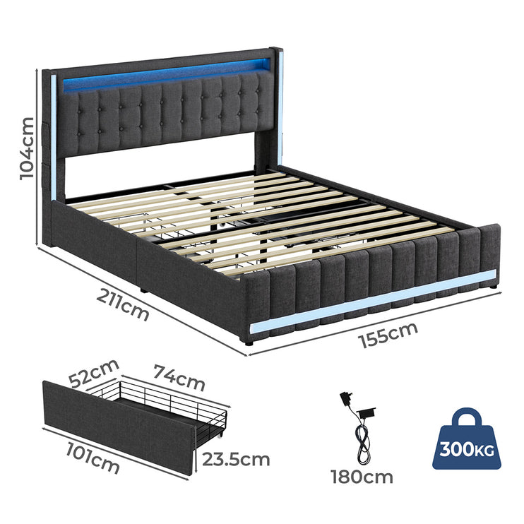 Levede Queen Bed Frame-1973193467861536770
