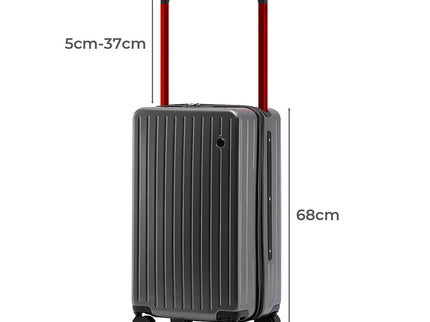 Slimbridge 26" Luggage Wide Handle Hard Case Grey-1910112245694730242