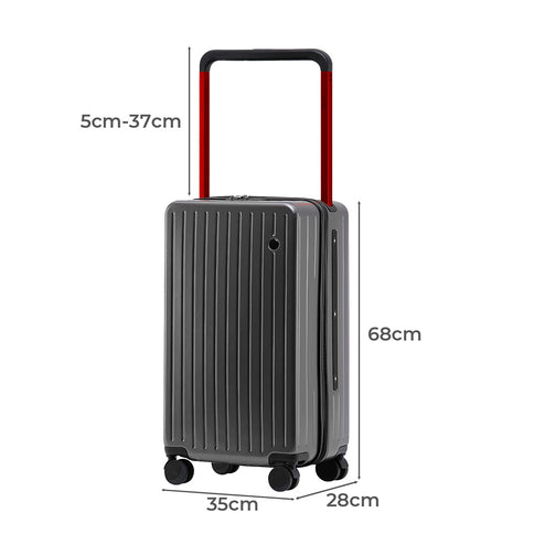 Slimbridge 26" Luggage Wide Handle Hard Case Grey-1910112245694730242