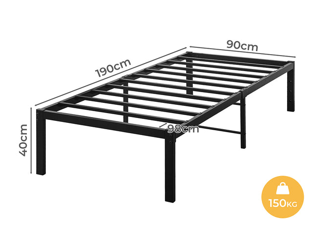 Levede Metal Bed Frame Heavy Duty Storage Space-1910112198877908994