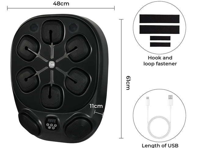 Centra Smart Music Boxing Machine Wall Mounted Black-2006732710567088130
