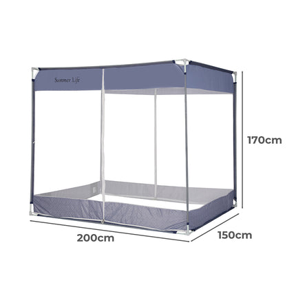 Dreamz Mosquito Bed Nets Foldable Canopy Square Blue-1973193961996685314