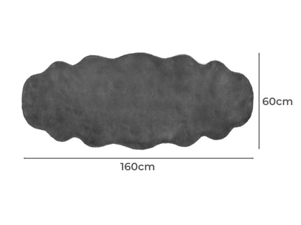 Marlow Floor Rug Area Rugs Cloud Fluffy 60X160cm Grey-1910113065987346434