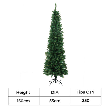 Santaco 1.5M 350 Tips Pencil Christmas Tree-2006732745379811330