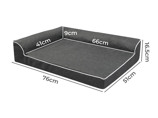 Pawz Orthopedic Dog Bed M Grey-1973193487419576322