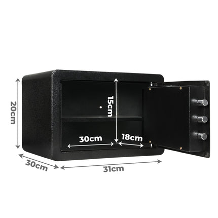 8.1L Digital Security Safe Box Password Key Lock Cash-1954802455279702018