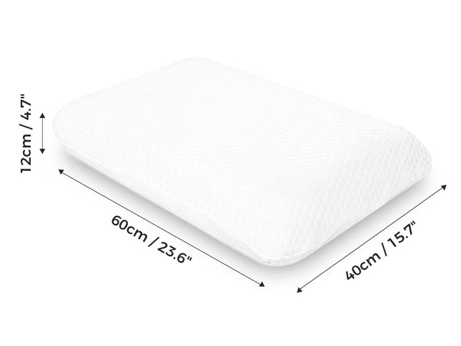 Dreamz Memory Foam Orthopaedic Pillow Neck Pain Side Stomach Back Sleeper 1 Pack-2029334095263305730