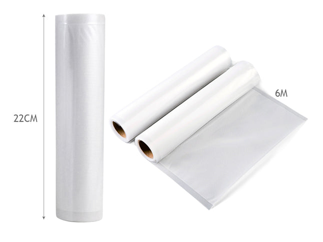 TOQUE Vacuum Food Sealer Seal Bags Rolls 22cm-1942353275433127938