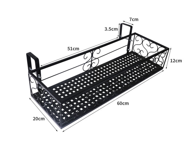 Levede Plant Stand Outdoor Indoor Home Black Rectangle-1864184718409469954