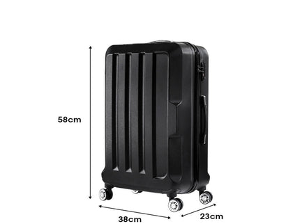 Slimbridge 20" Travel Luggage Lightweight Black 20 inch-1864184355786723330