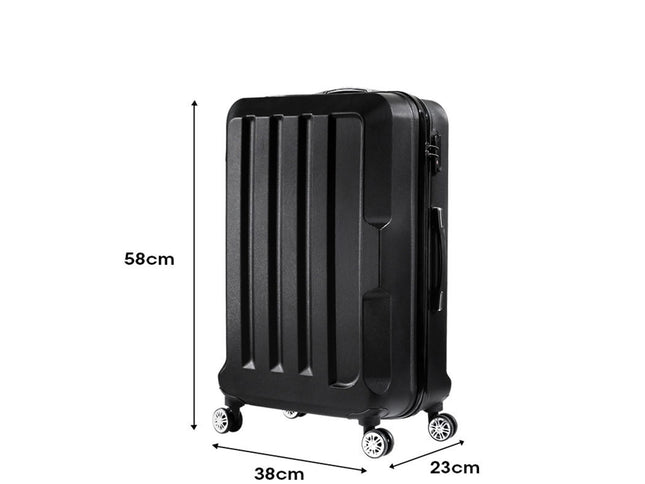 Slimbridge 20" Travel Luggage Lightweight Black 20 inch-1864184355786723330