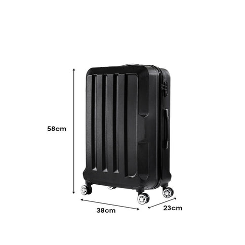 Slimbridge 20" Travel Luggage Lightweight Black 20 inch-1864184355786723330