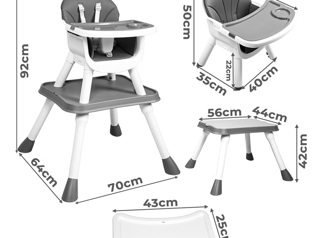 Bopeep 8-In-1 Baby High Chair-1973193478364073986