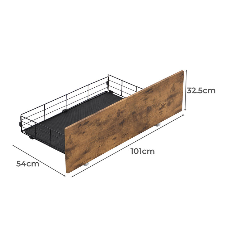 Levede 4 Queen Bed Frame Storage Drawers-1975420521029963778