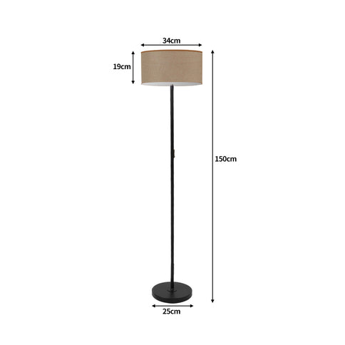 EMITTO Modern LED Floor Lamp Stand Reading Beige-1864184381430697986