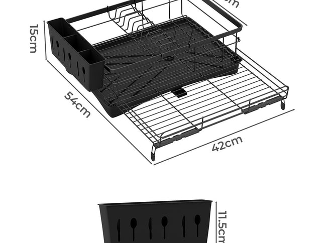 Toque Expandable Drain Drying Rack Dish Bowl Holder-1973193546504736770