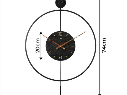 Yezi Wall Clock 50cm Large Round Modern Home Decoration-1910112269870698498