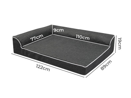 Pawz Orthopedic Dog Bed XXL Grey-1910112254326607874