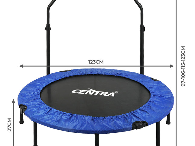 Centra 48" Foldable Mini Trampoline Rebounder Fitness-1973193528179822594