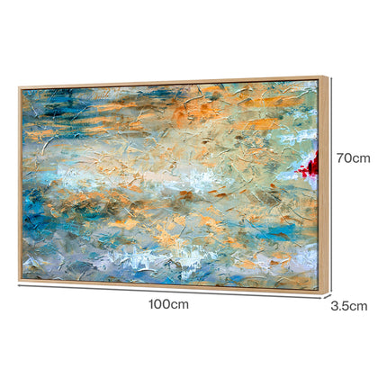 Yezi Modern Canvas Wall Art Large Framed Abstract Painting Decor 70x100cm-2061251858118348802